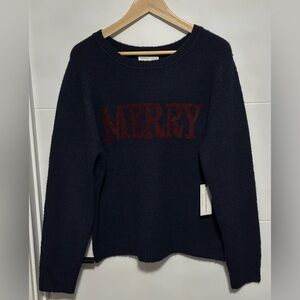 ✨NWT✨ cupcakes & cashmere: Women’s “Merry” Sweater (pit to pit approx 22in) -XL